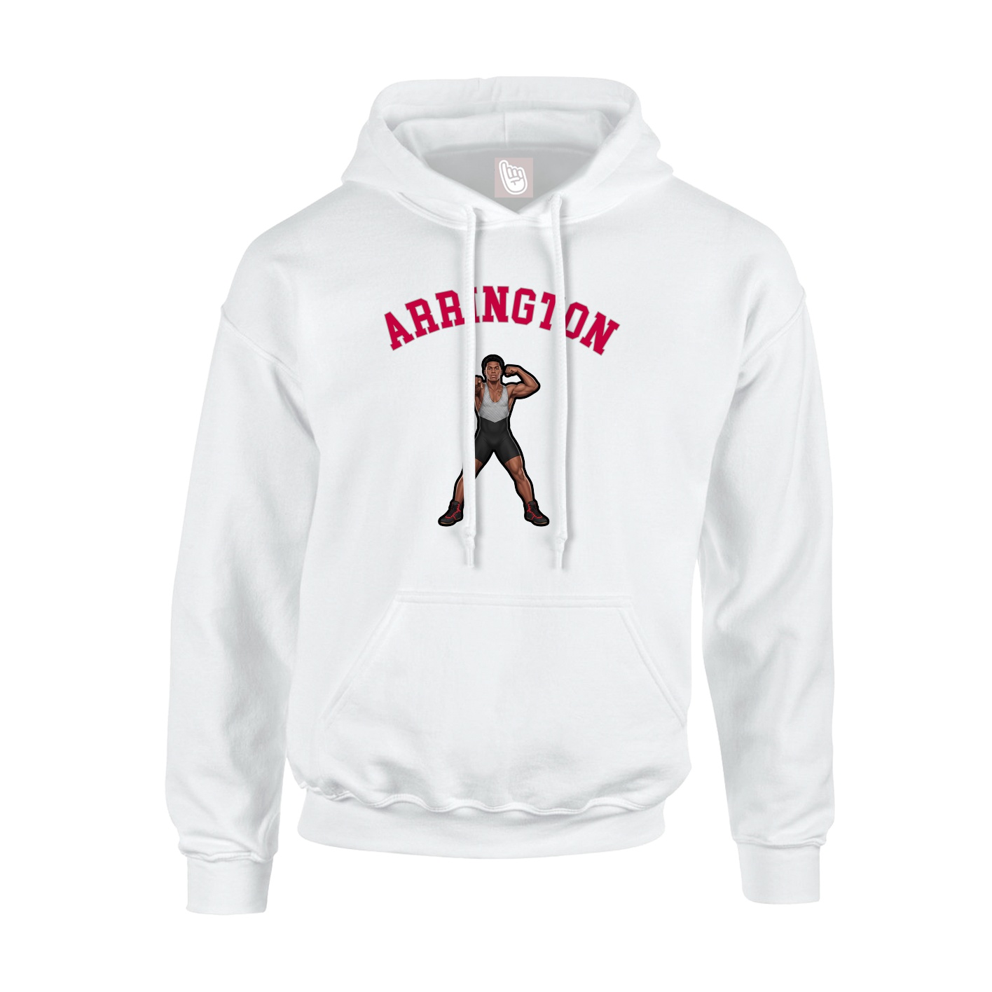 Hoodie — Shirsey Arch in White