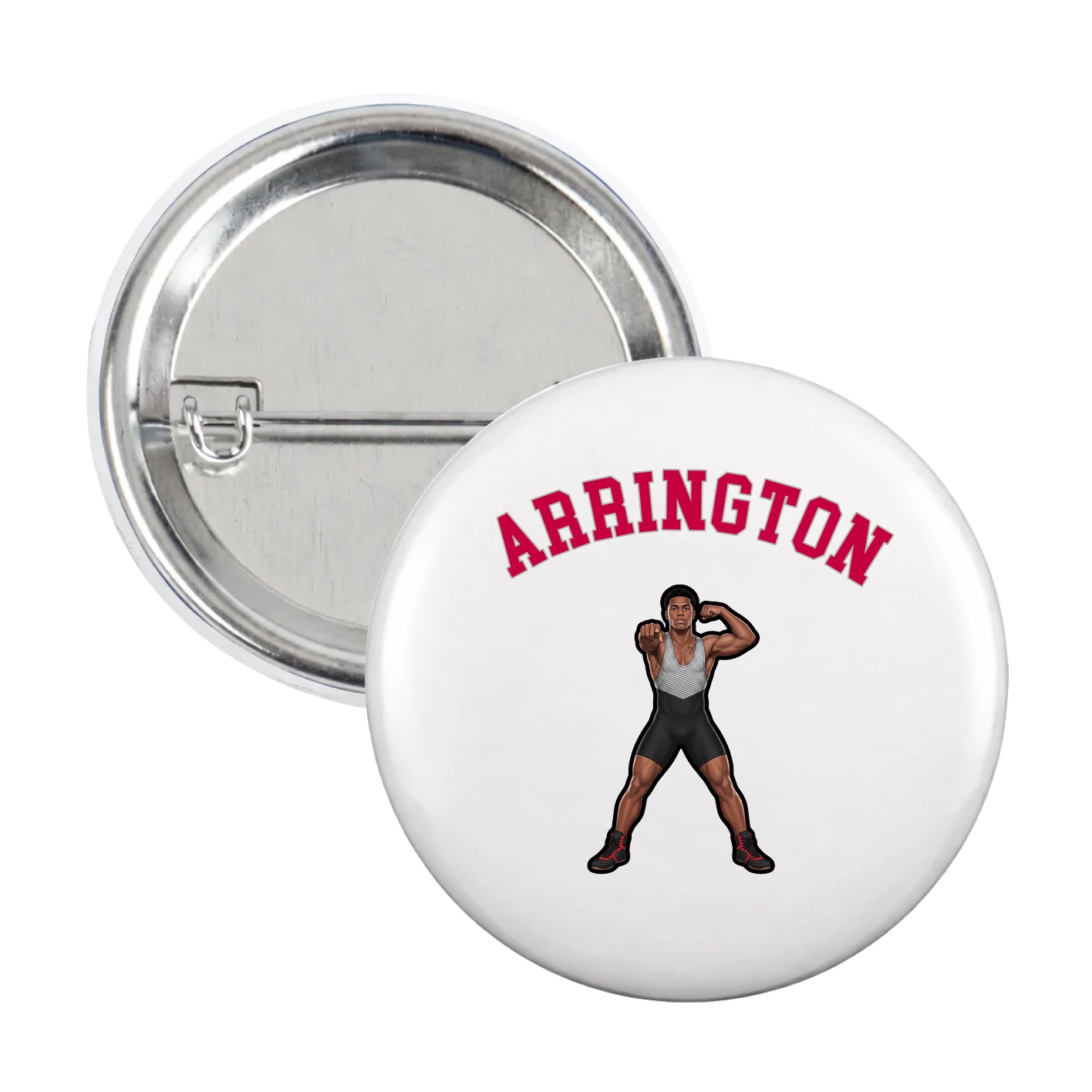 Game Day Button — Shirsey Arch in White
