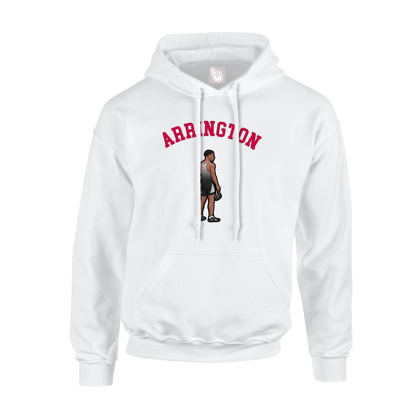 Hoodie — Shirsey Arch in White