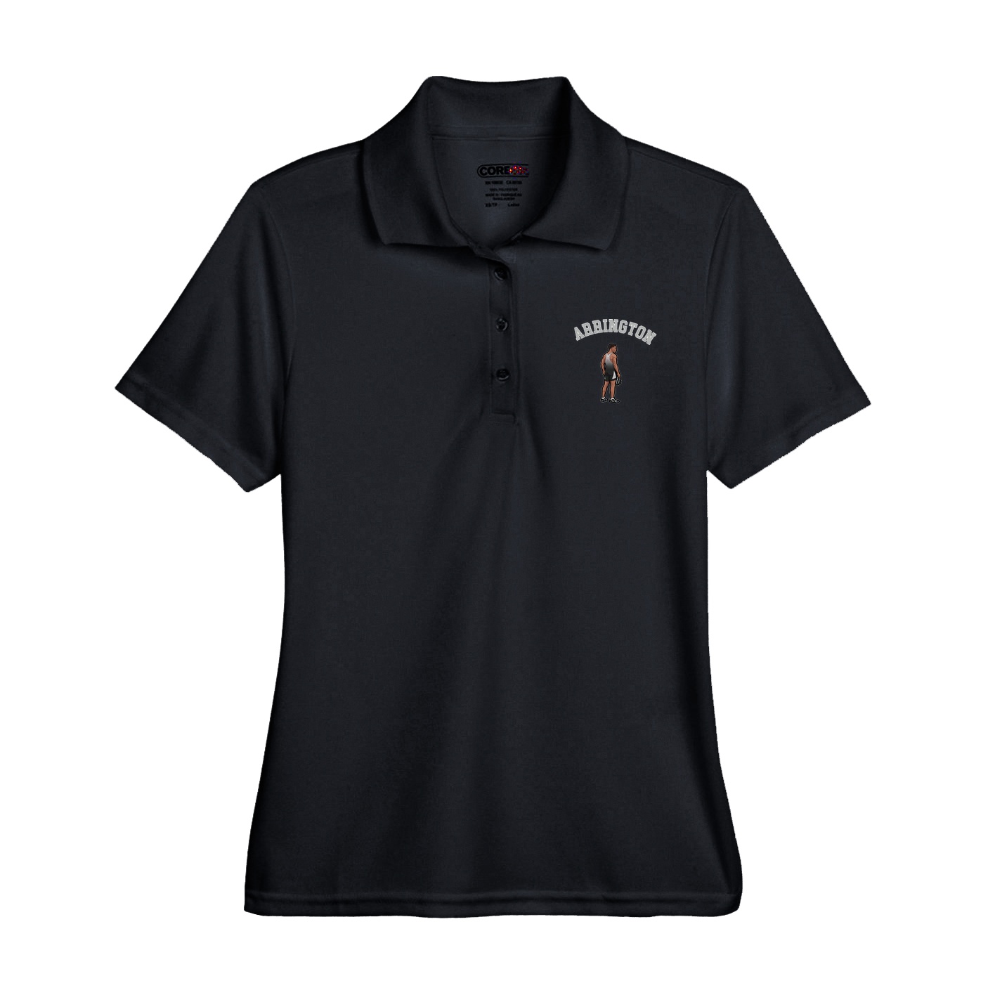 Womens Performance Polo — Shirsey Arch in Black