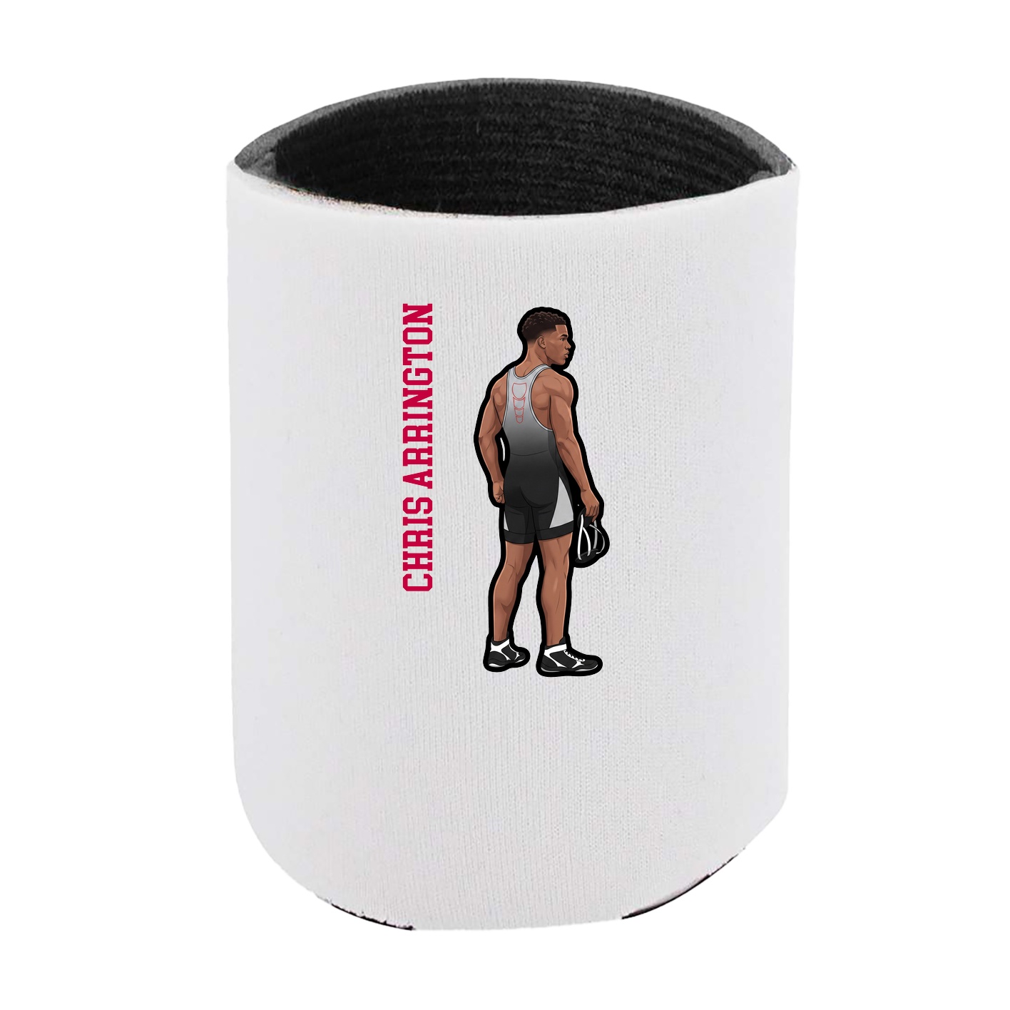 Can Holder — Name Vertical in White