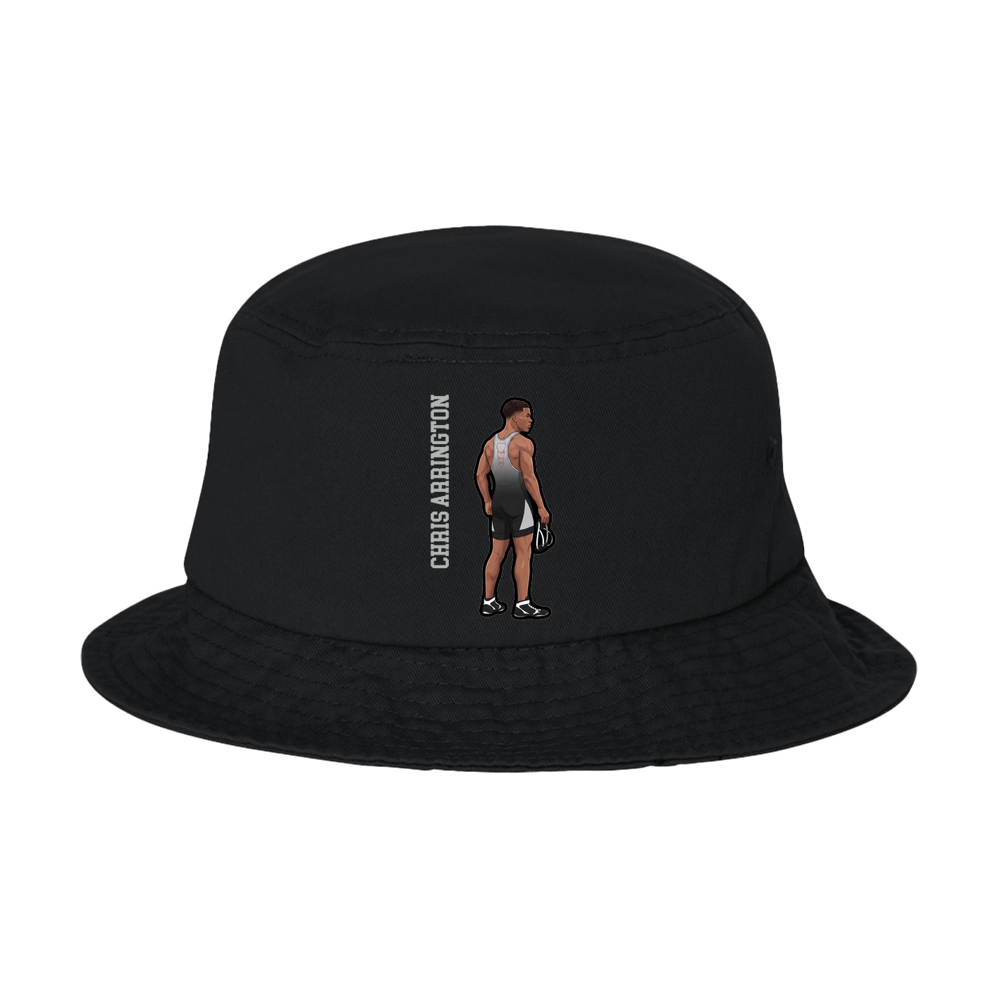 Bucket Cap — Name Vertical in Black
