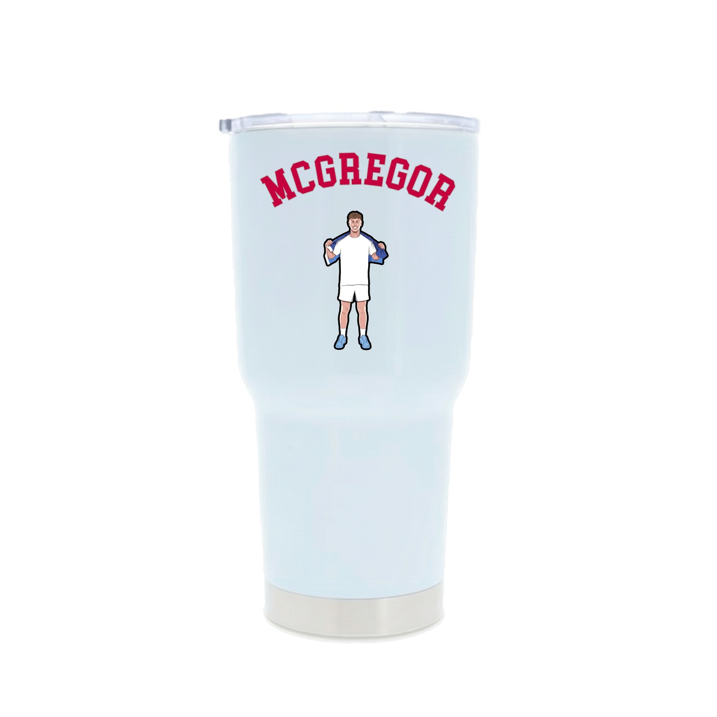 30oz Stainless Steel Tumbler — Shirsey Arch in White