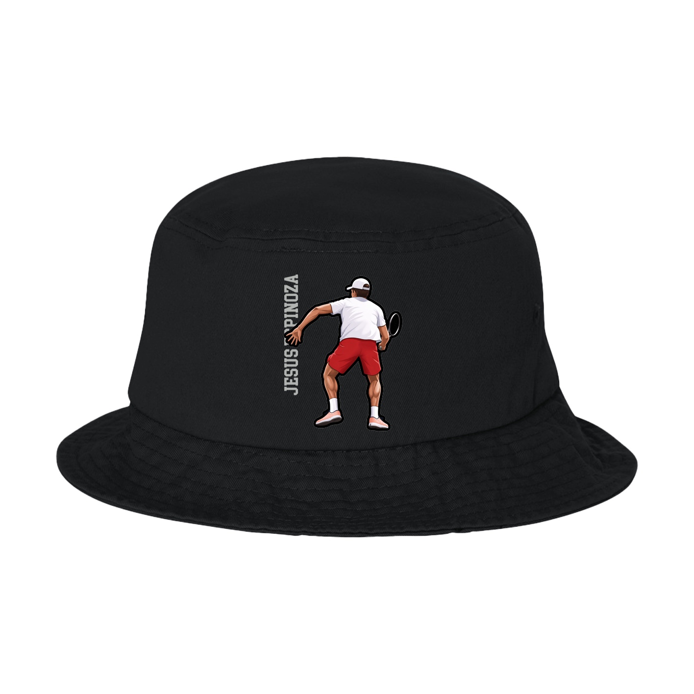Bucket Cap — Name Vertical in Black