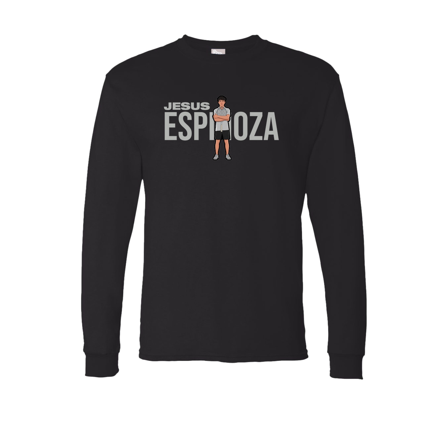 Long Sleeve Tee — Player Name in Black