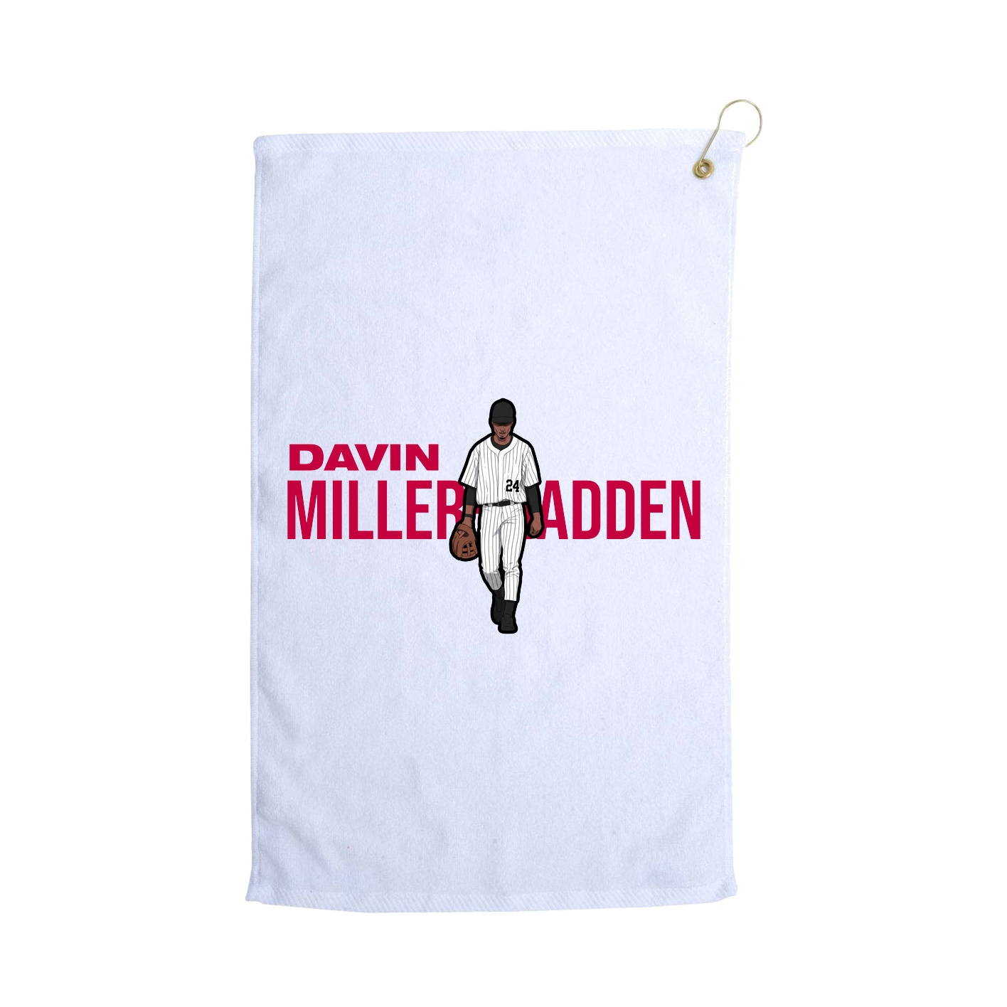 Golf Towel — Player Name in White
