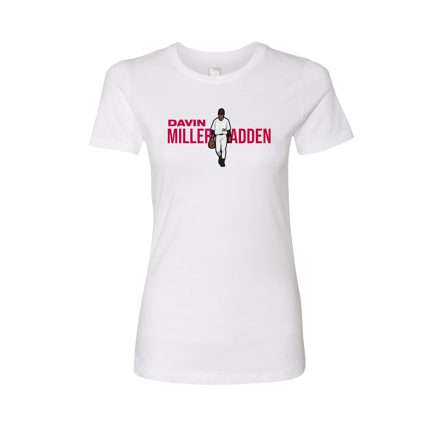 Womens Tee — Player Name in White
