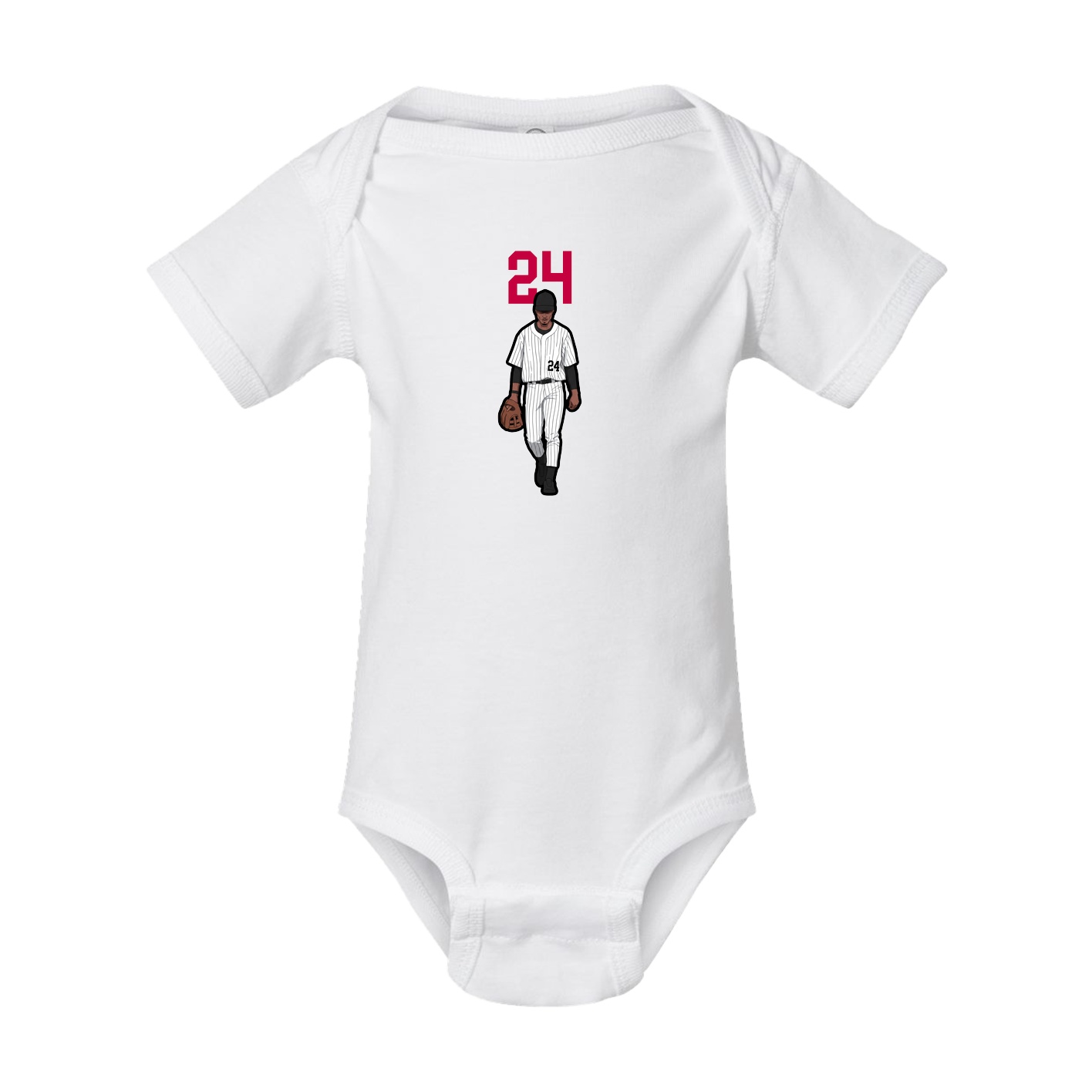 Baby Onesie — Number Top in White