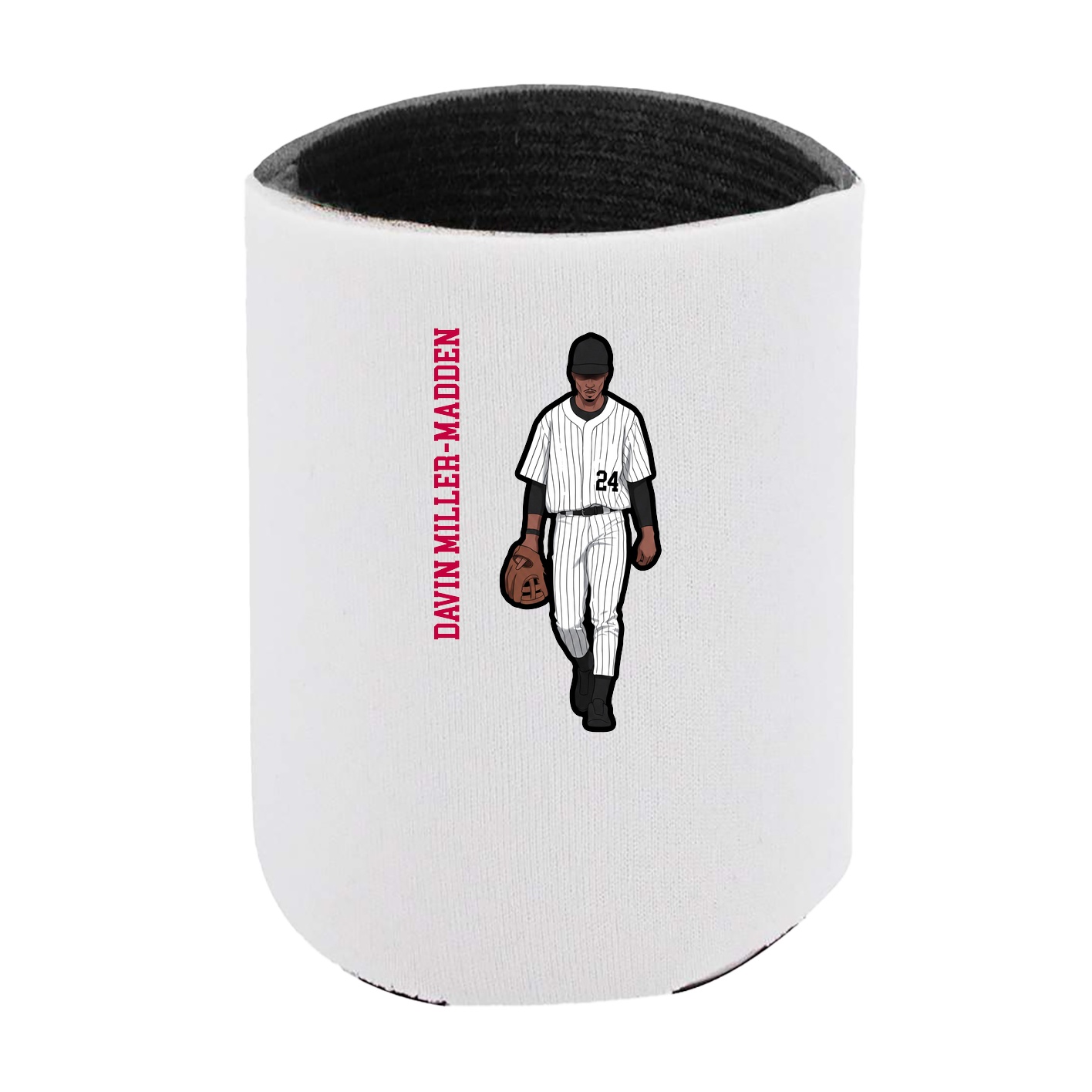 Can Holder — Name Vertical in White