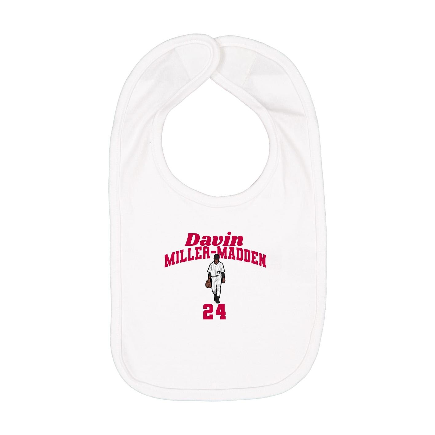 Infant Bib — Signature Arch in White