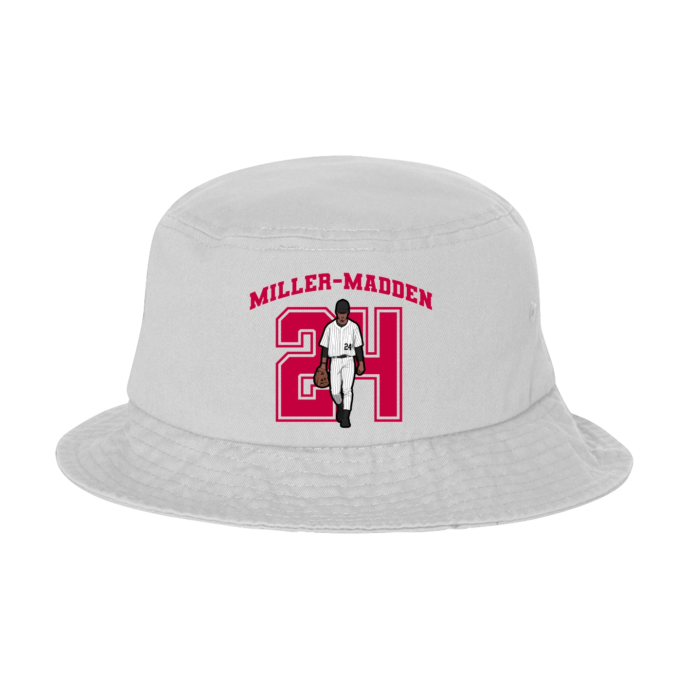 Bucket Cap — Number in White