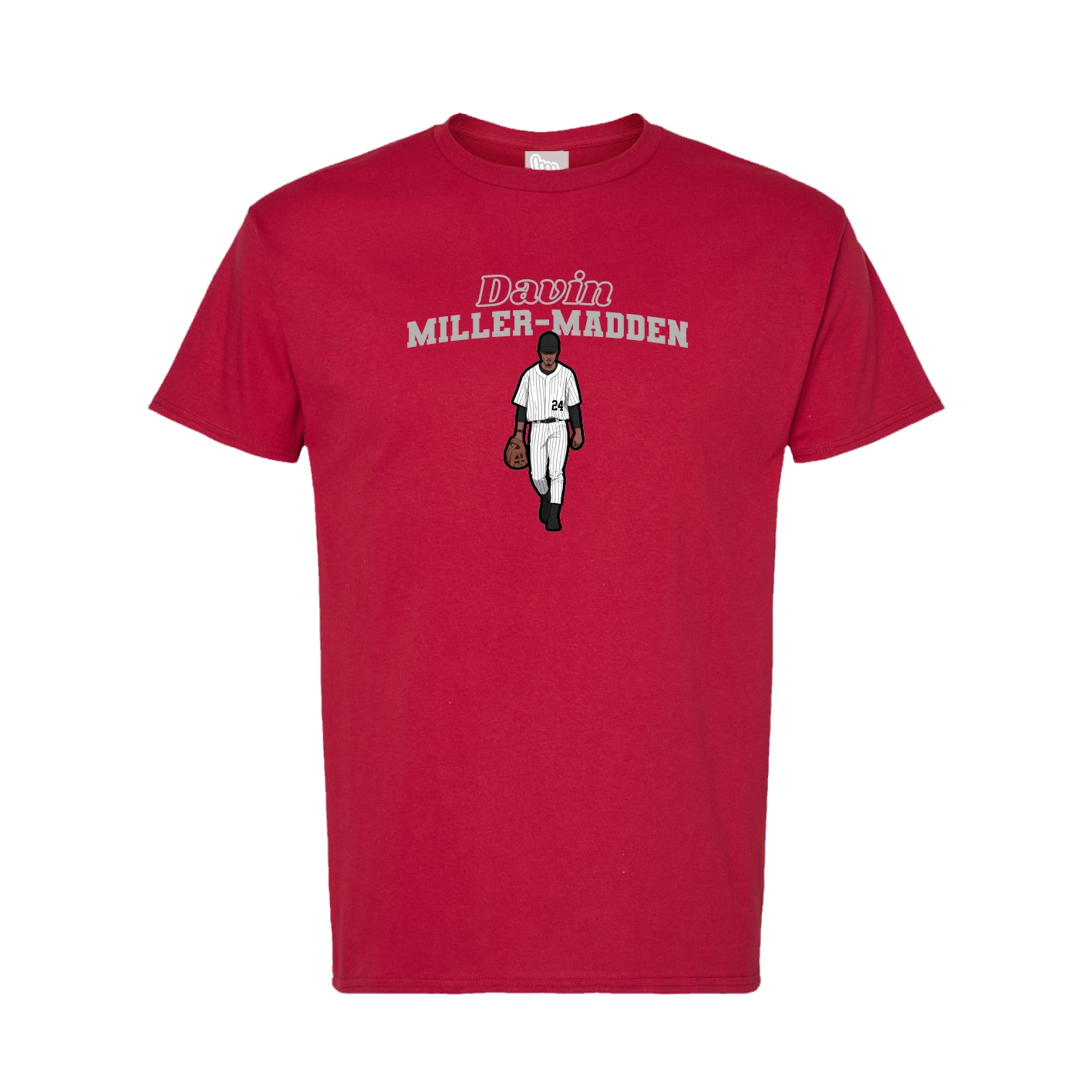 Tee — Name Arch in Crimson