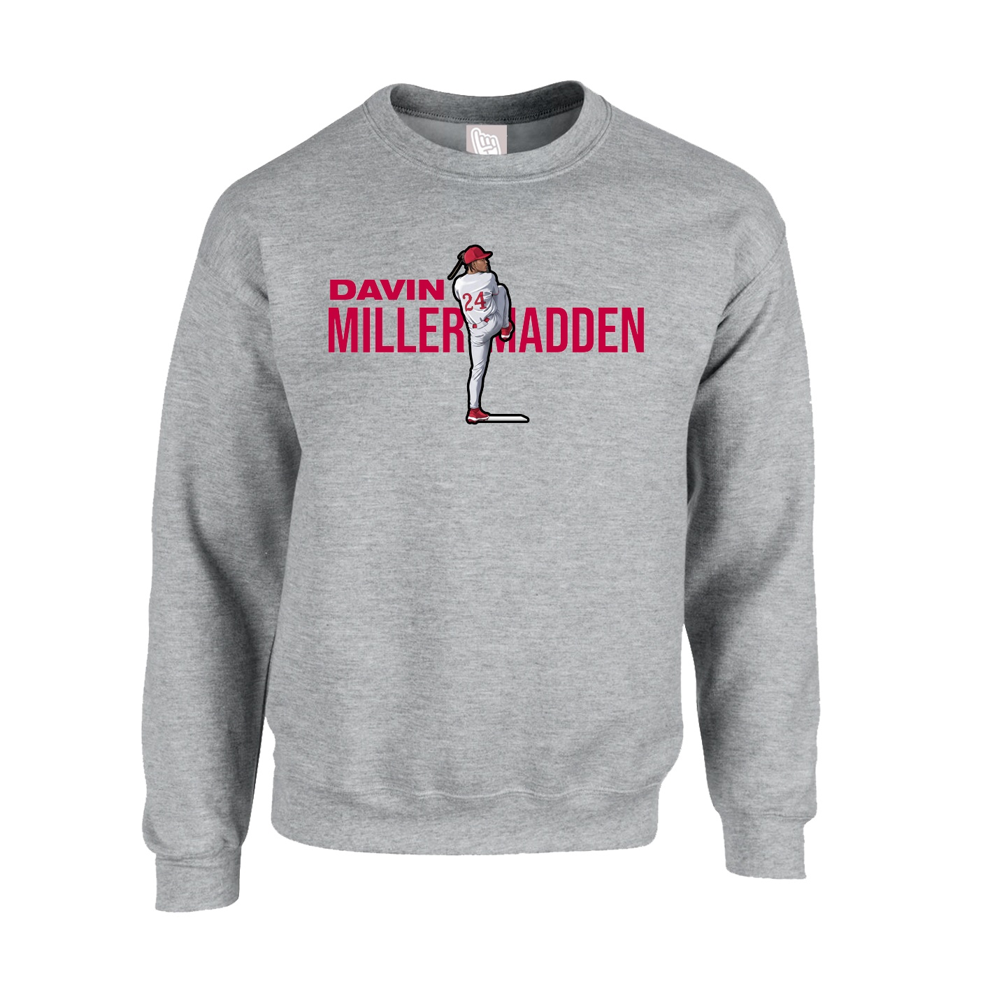 Fleece Crew — Player Name in Grey