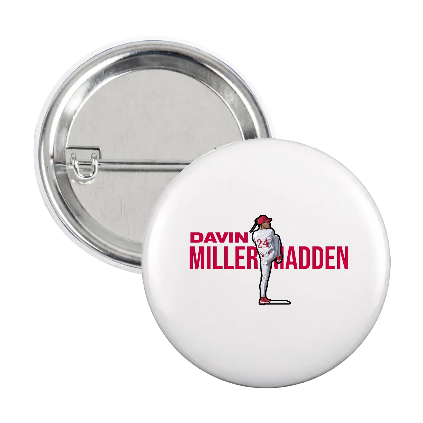 Game Day Button — Player Name in White