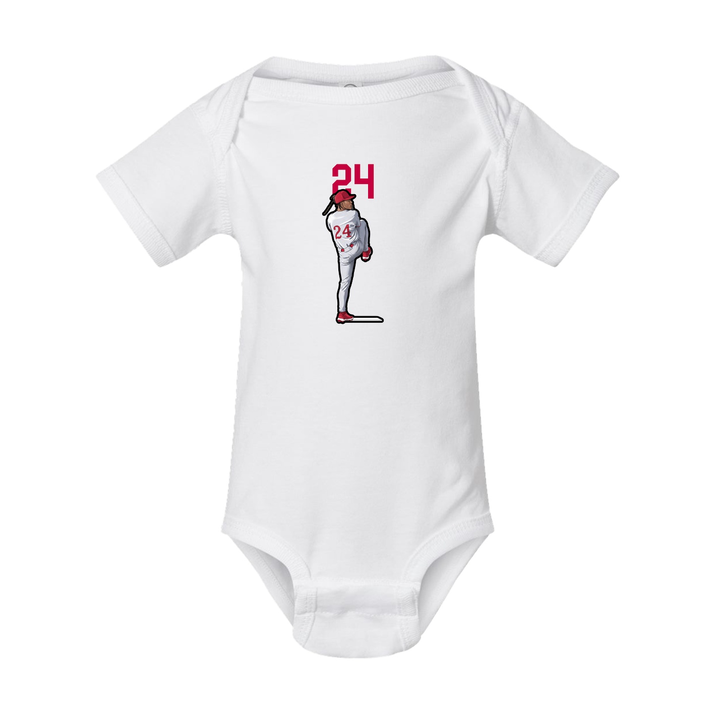 Baby Onesie — Number Top in White