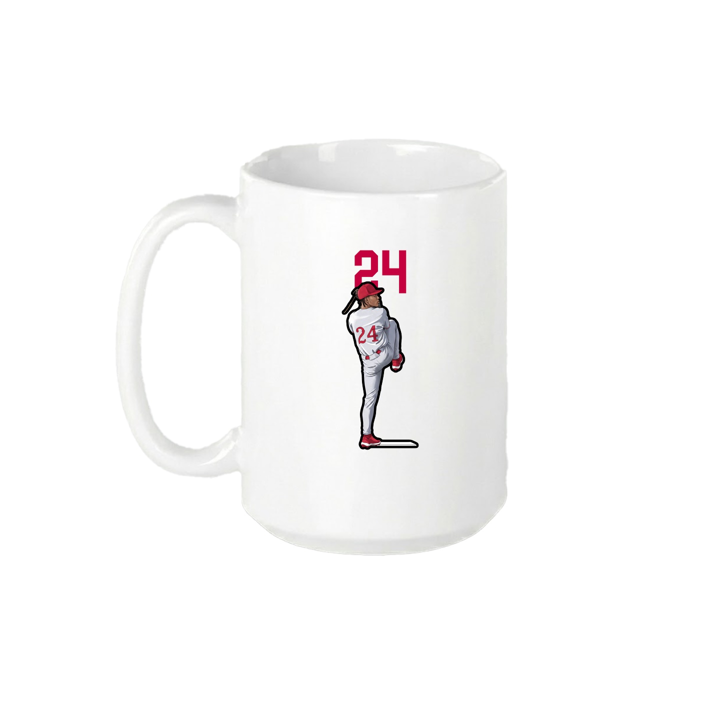 15oz Coffee Mug — Number Top in White
