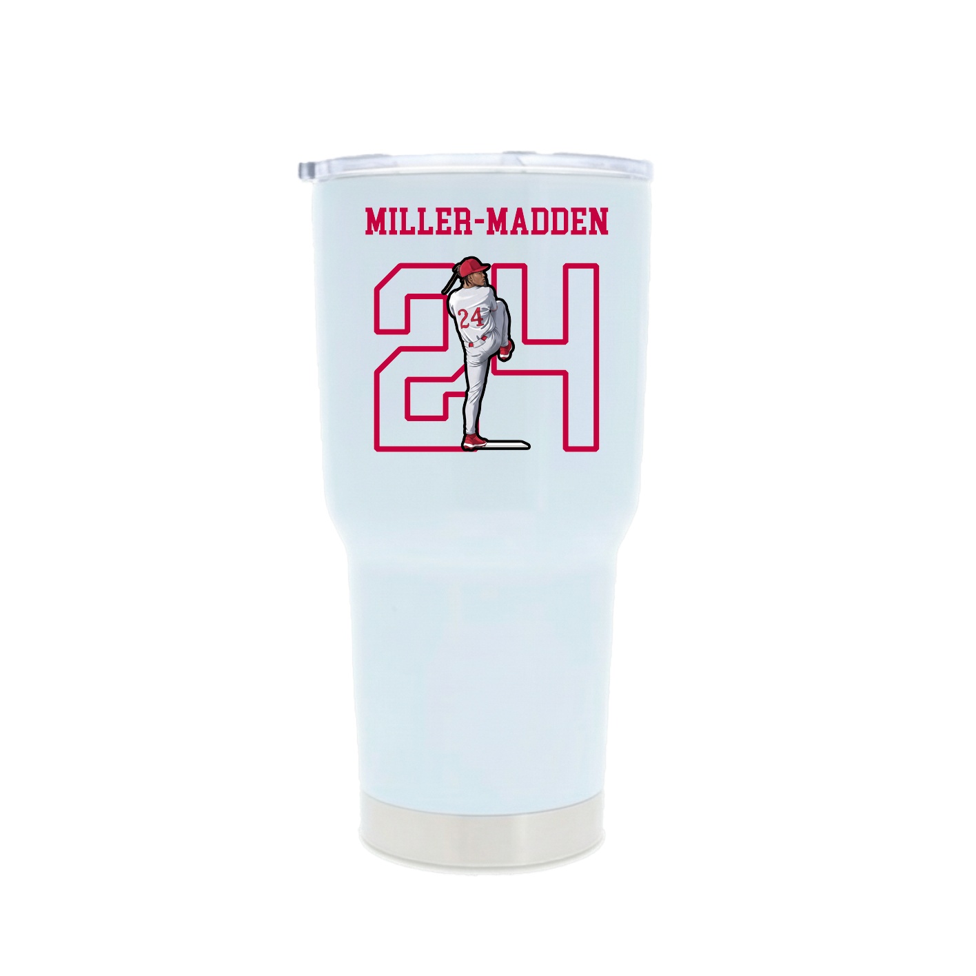 30oz Stainless Steel Tumbler — Shirsey in White