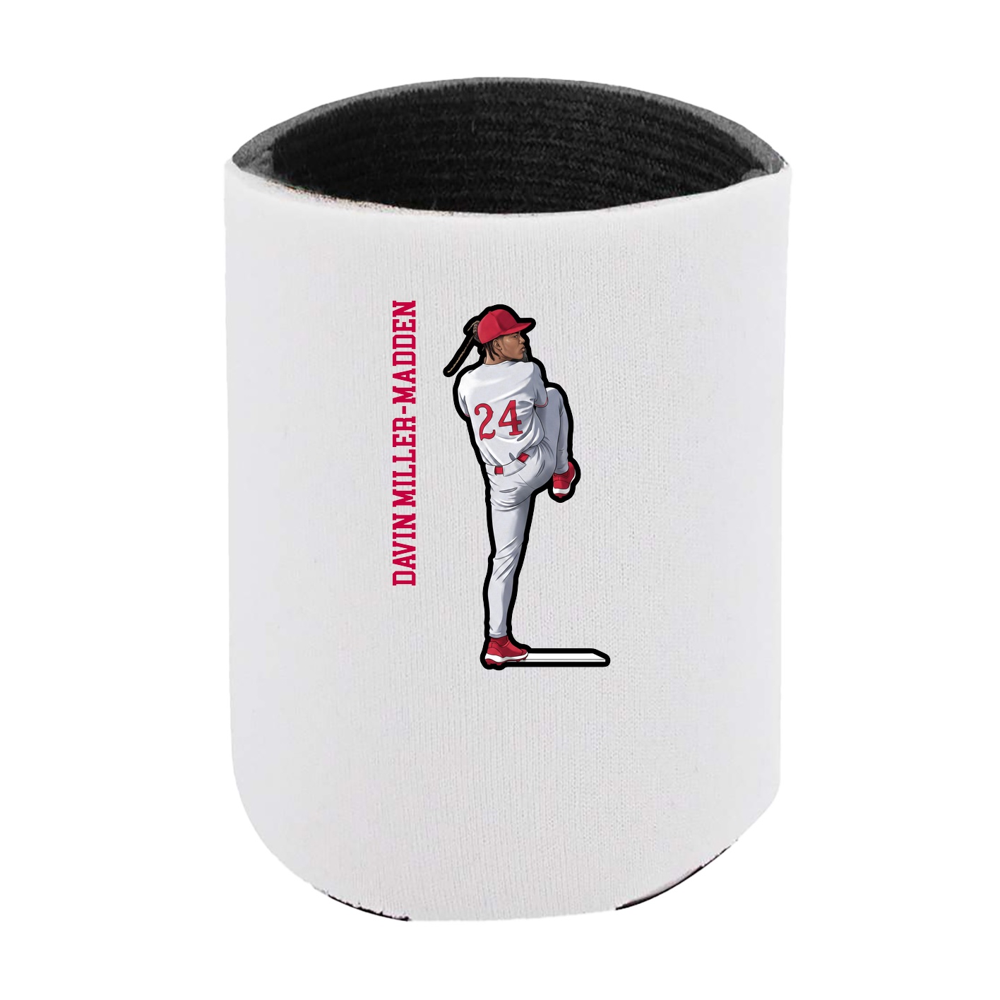 Can Holder — Name Vertical in White