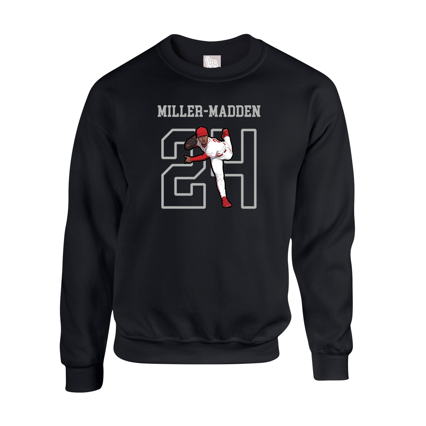 Fleece Crew — Shirsey in Black
