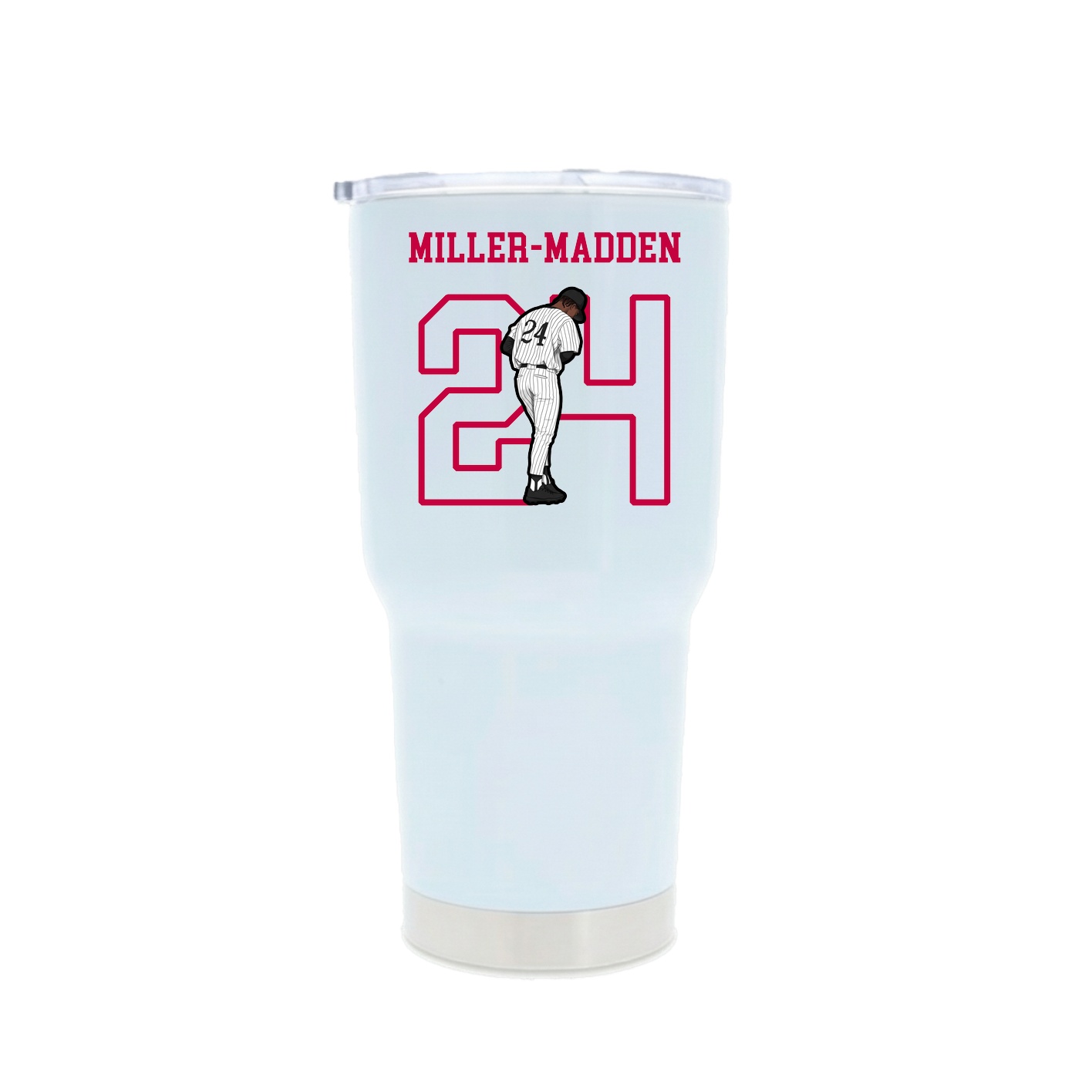 30oz Stainless Steel Tumbler — Shirsey in White