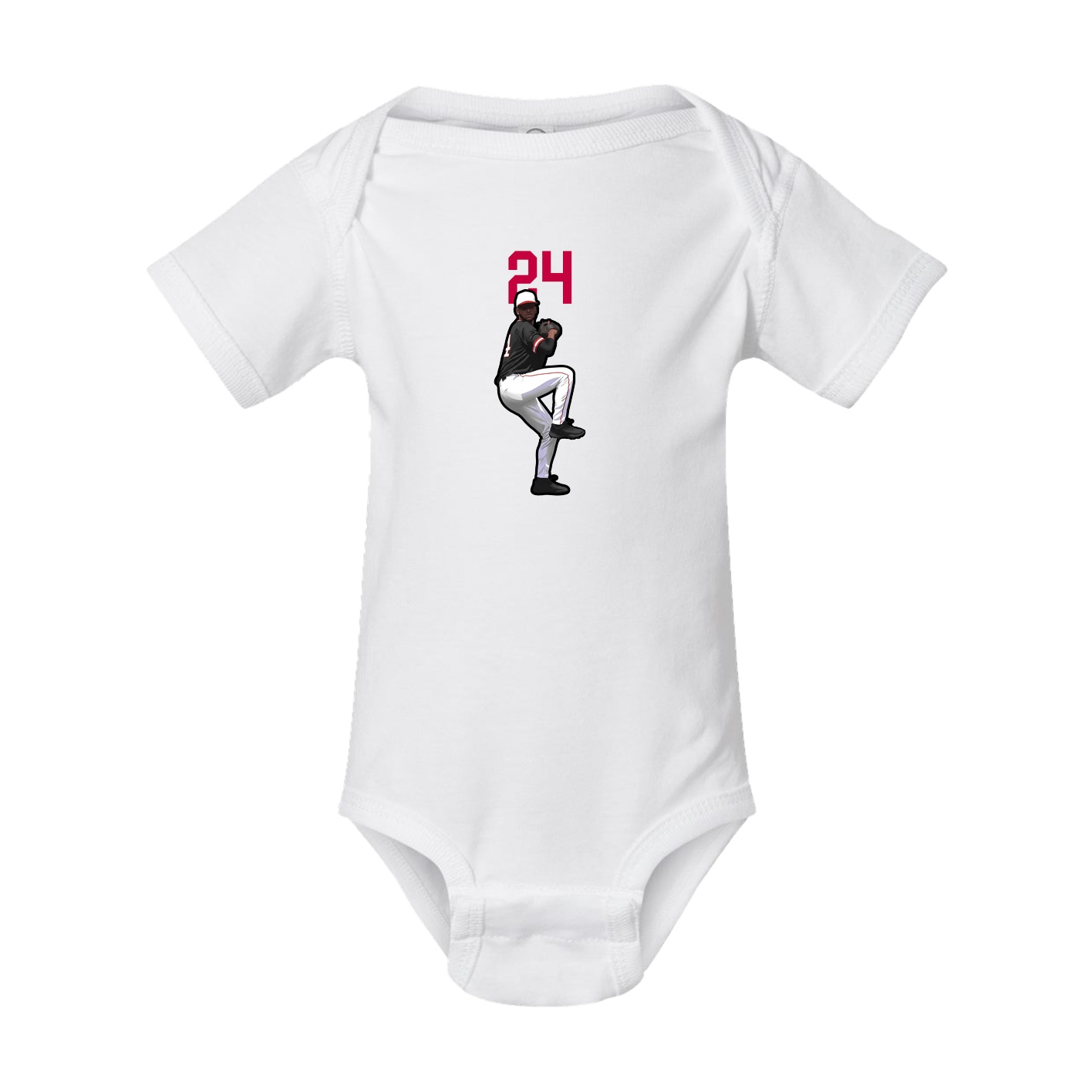 Baby Onesie — Number Top in White