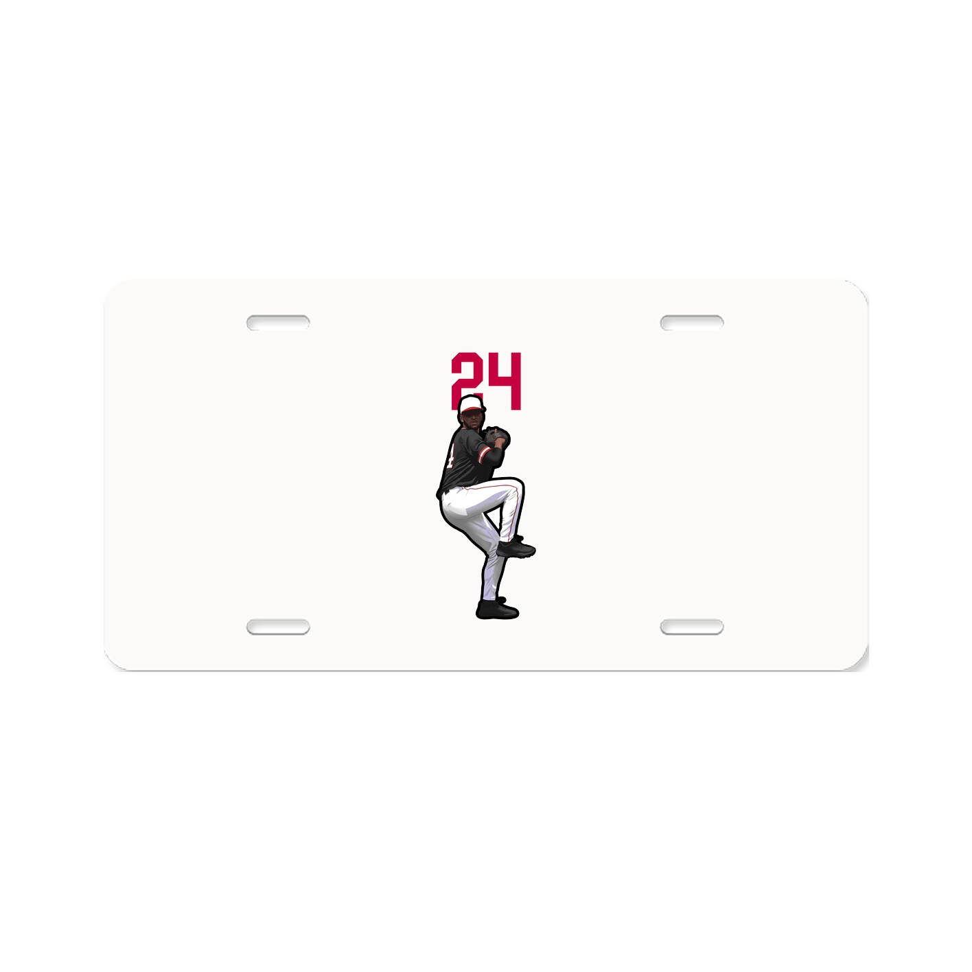 License Plate — Number Top in Classic