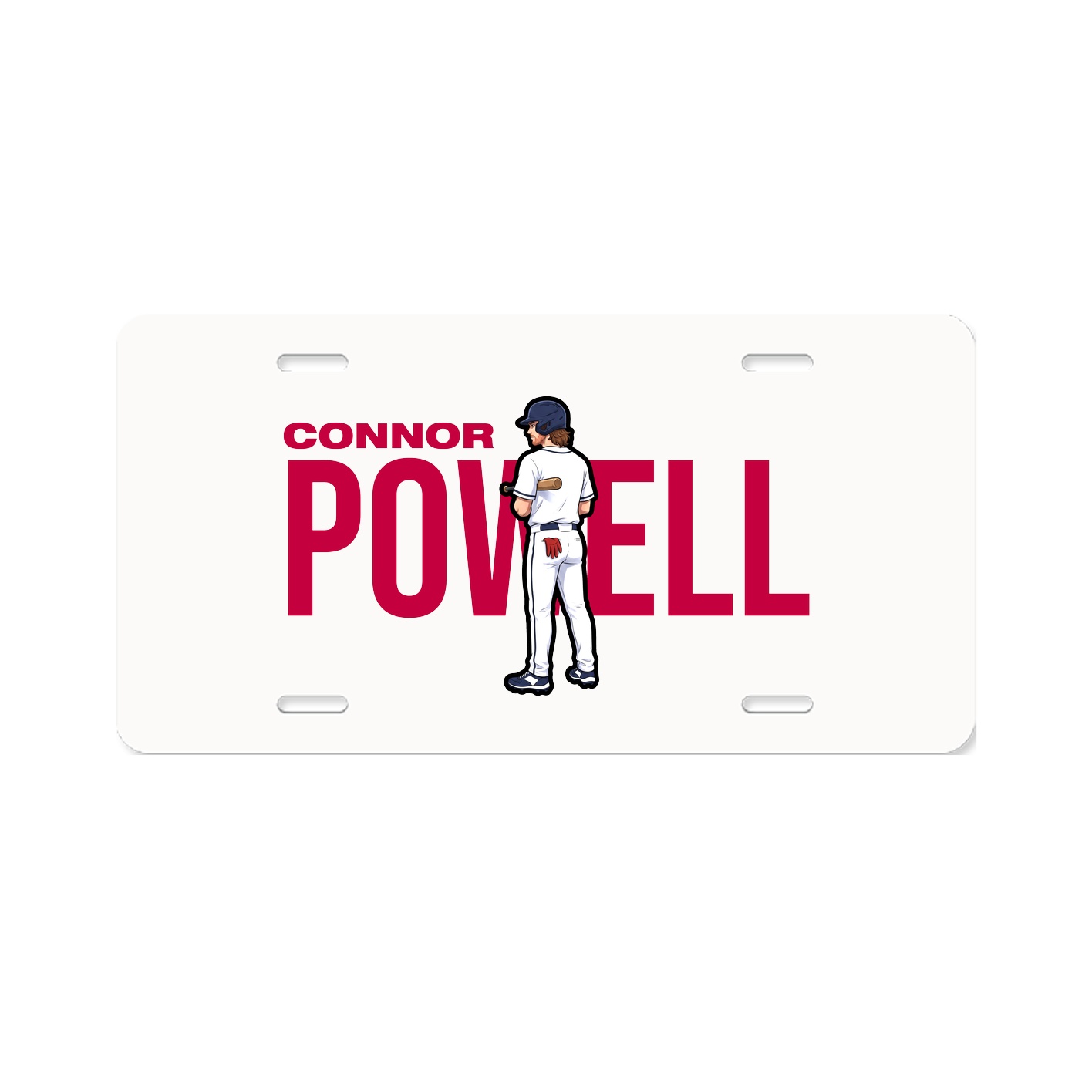 License Plate — Player Name in Classic