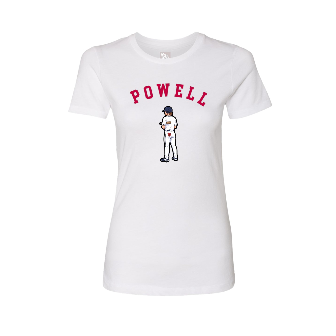 Fitted Women's Tee — Shirsey Arch in White