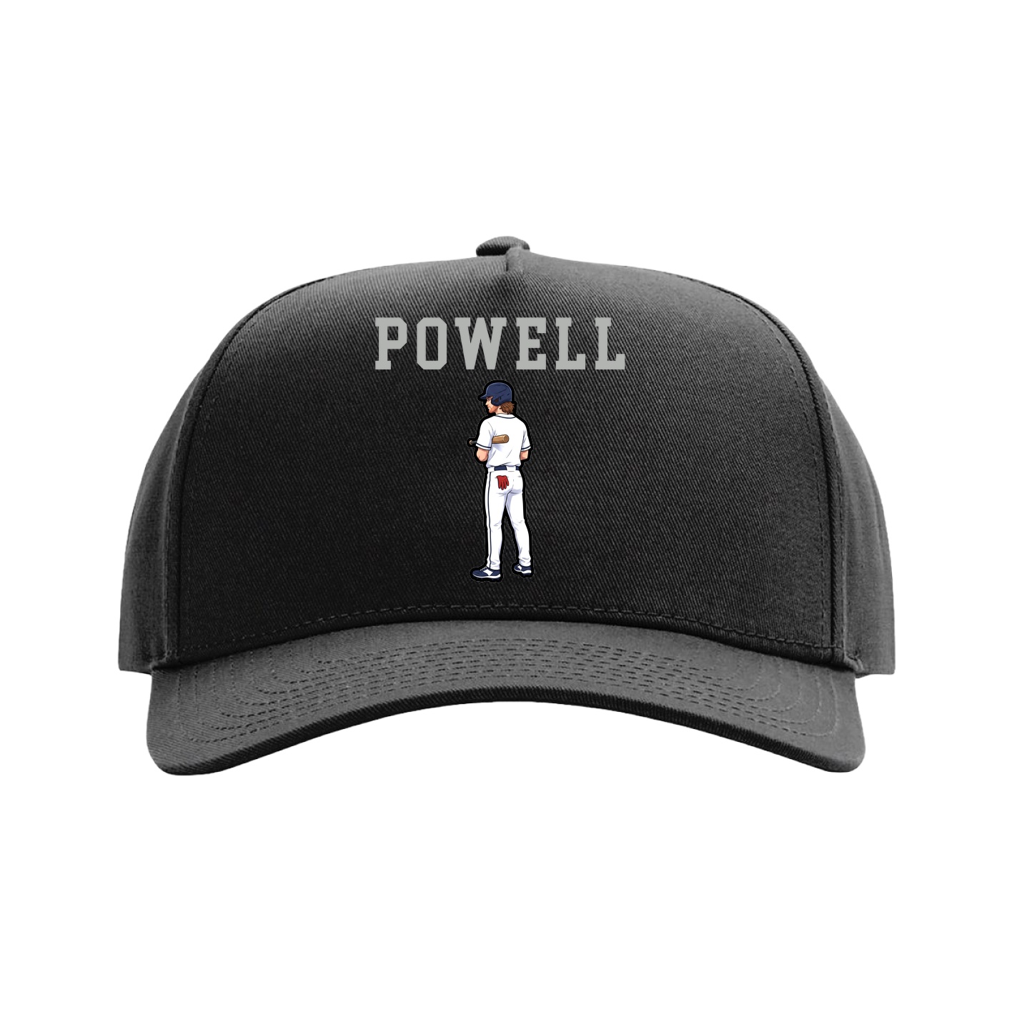 Full Fabric Five-Panel Champ Cap — Shirsey in Black