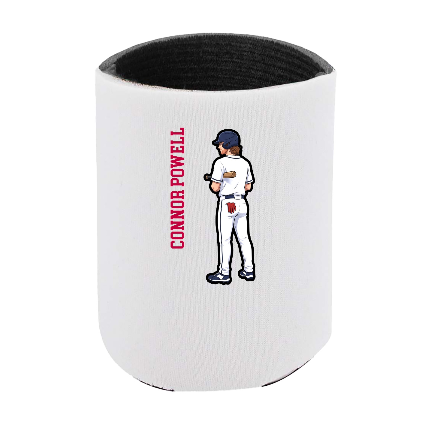 Can Holder — Name Vertical in White