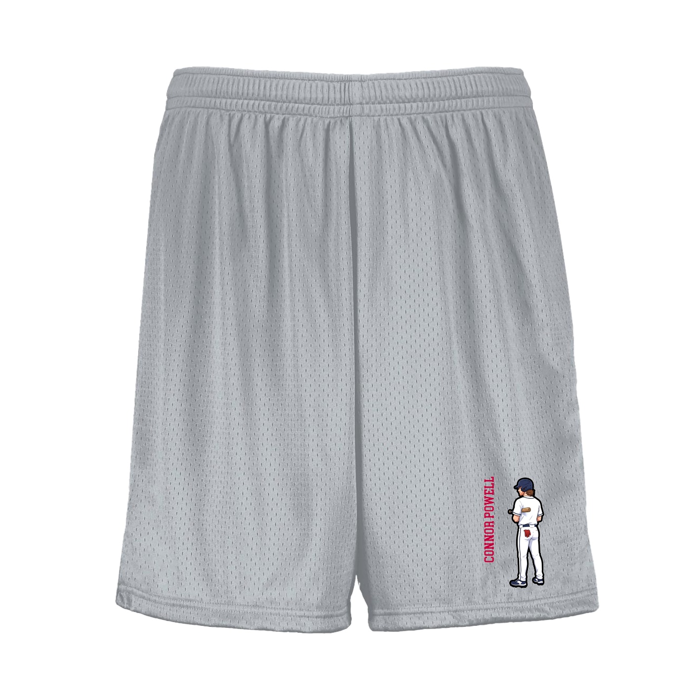 Shorts — Name Vertical in Silver
