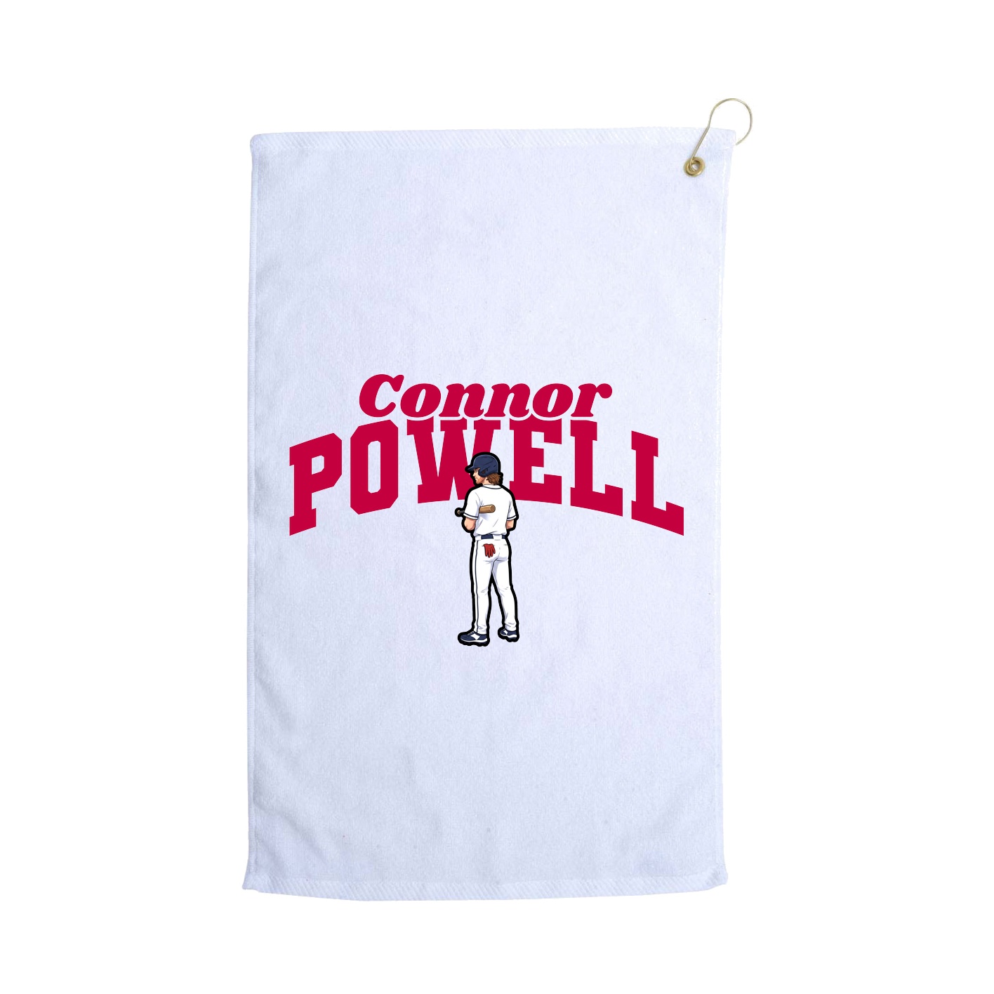 Golf Towel — Signature Arch in White
