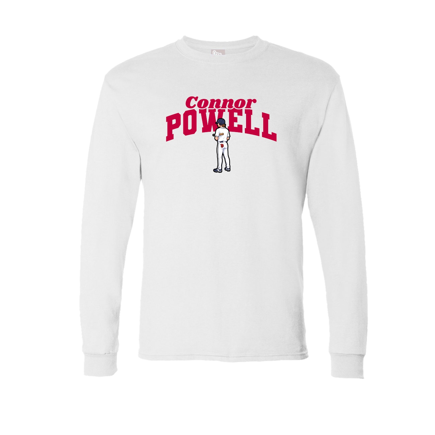 Long Sleeve Tee — Signature Arch in White