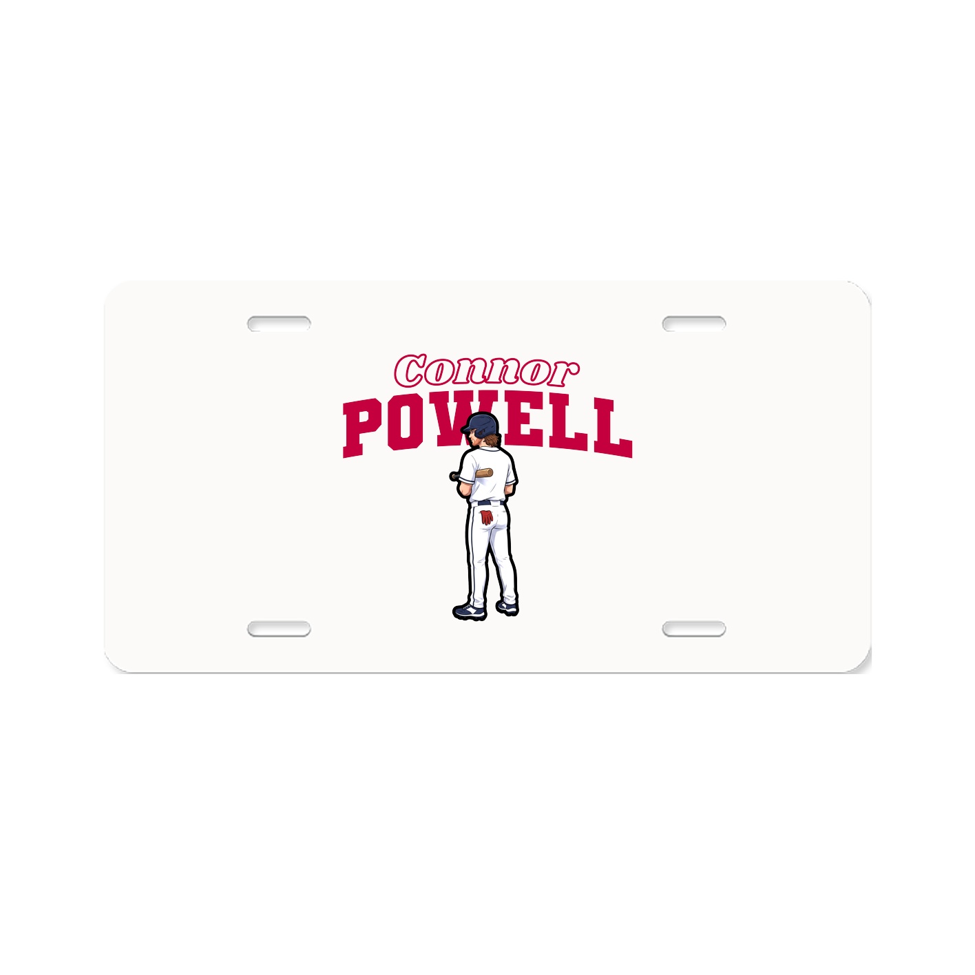License Plate — Name Arch in Classic