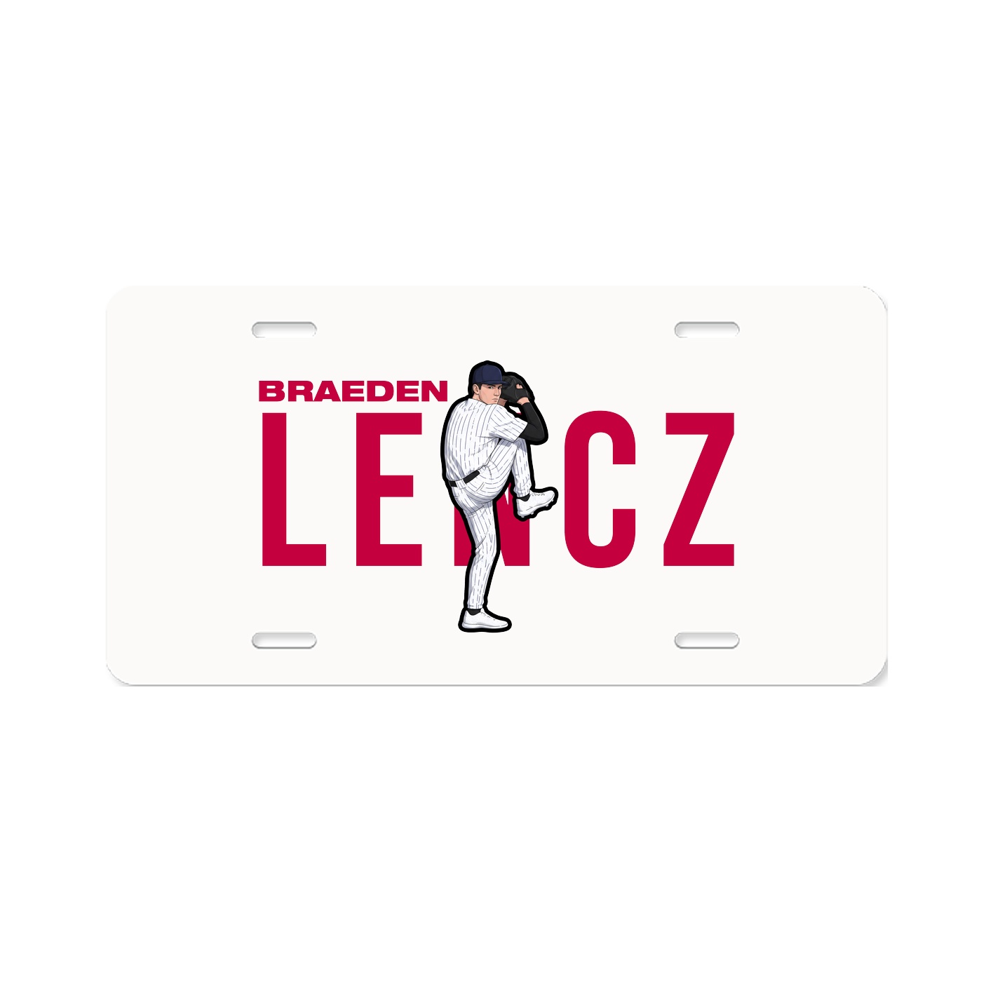 License Plate — Player Name in Classic