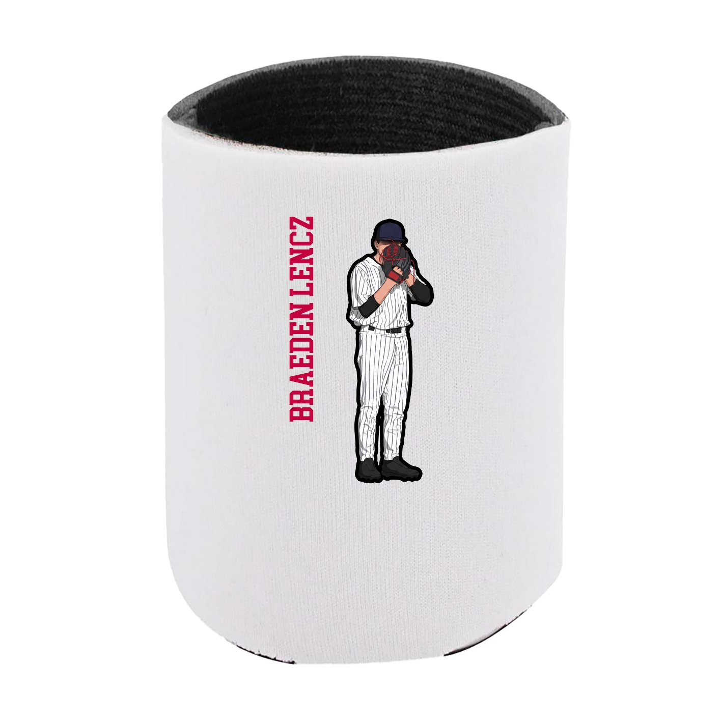 Can Holder — Name Vertical in White