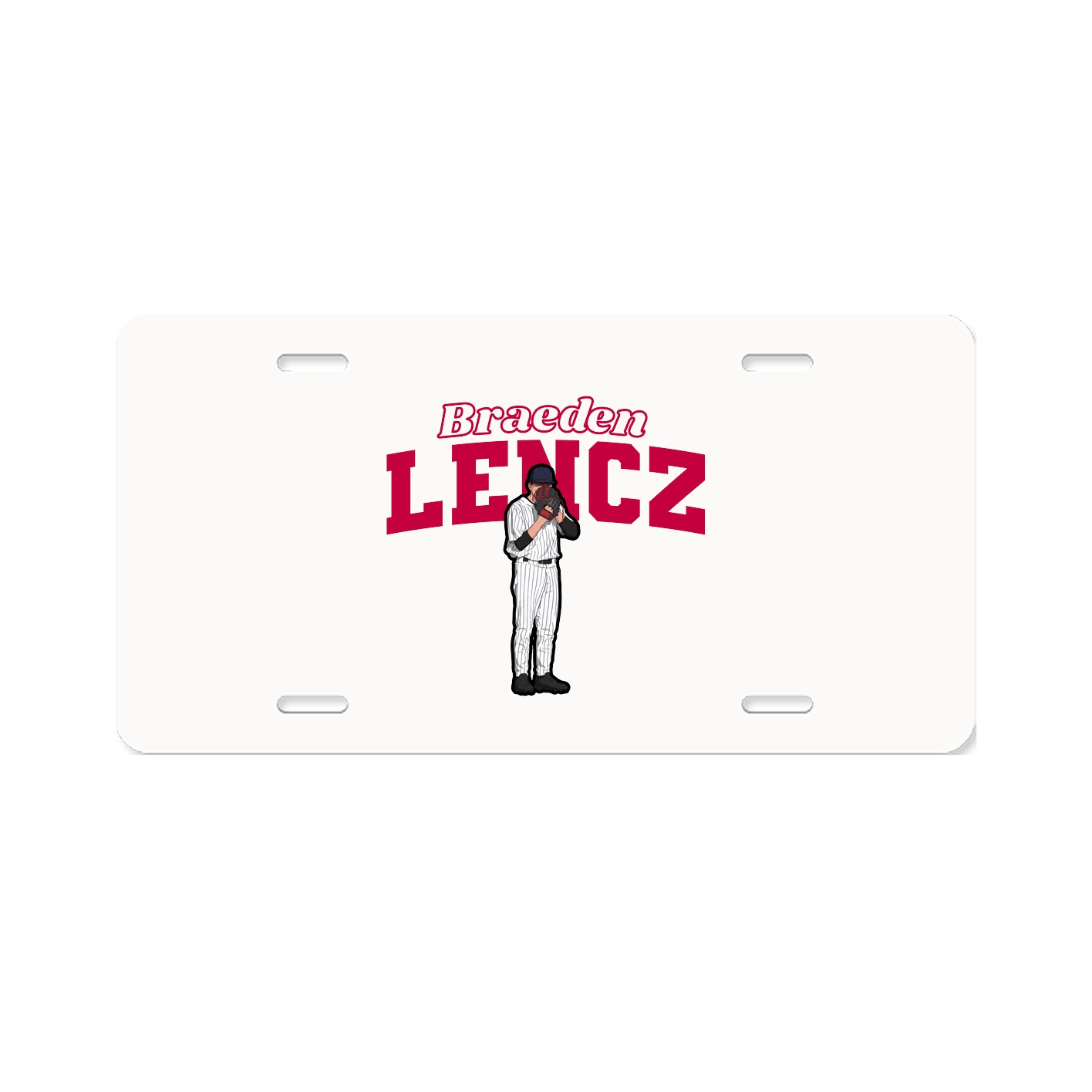 License Plate — Name Arch in Classic
