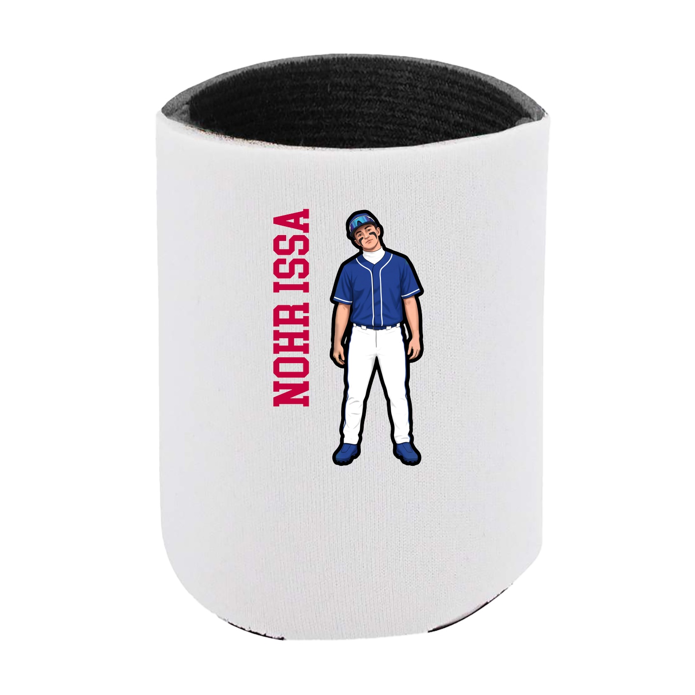 Can Holder — Name Vertical in White