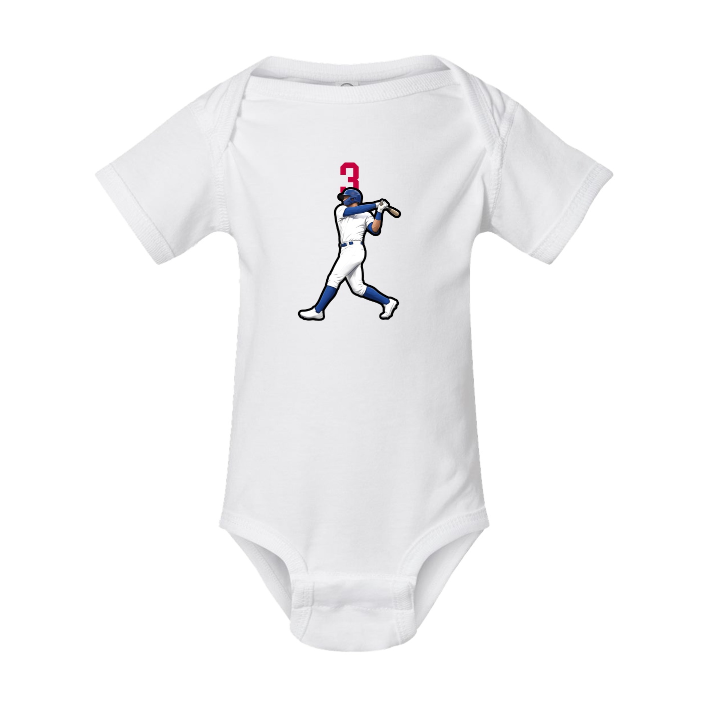 Baby Onesie — Number Top in White