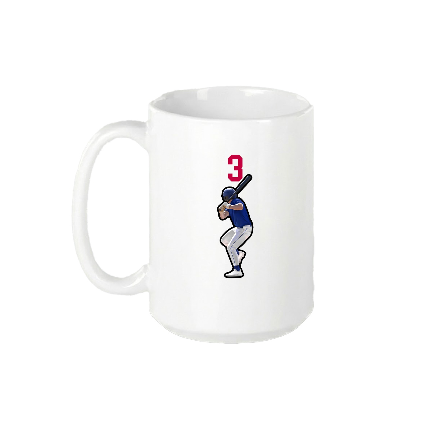 15oz Coffee Mug — Number Top in White