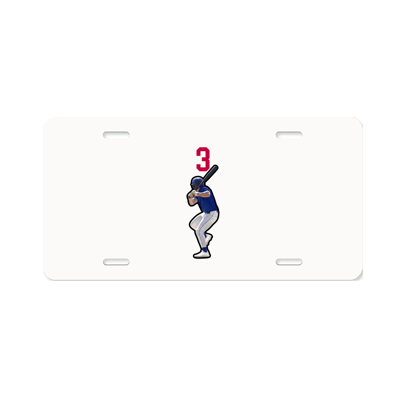 License Plate — Number Top in Classic