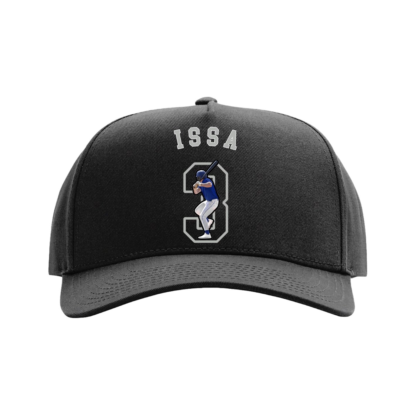 Full Fabric Five-Panel Champ Cap — Shirsey Arch in Black