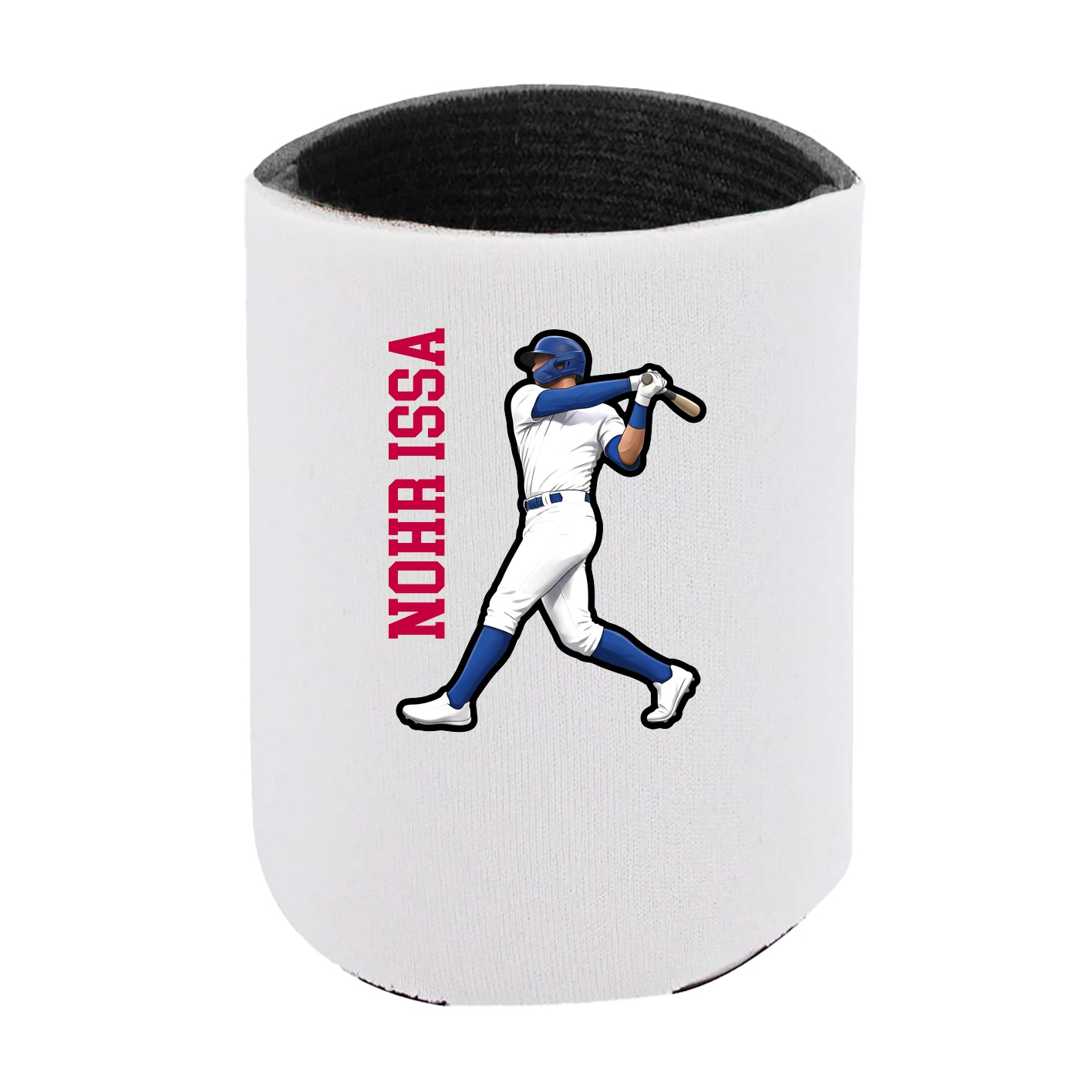 Can Holder — Name Vertical in White