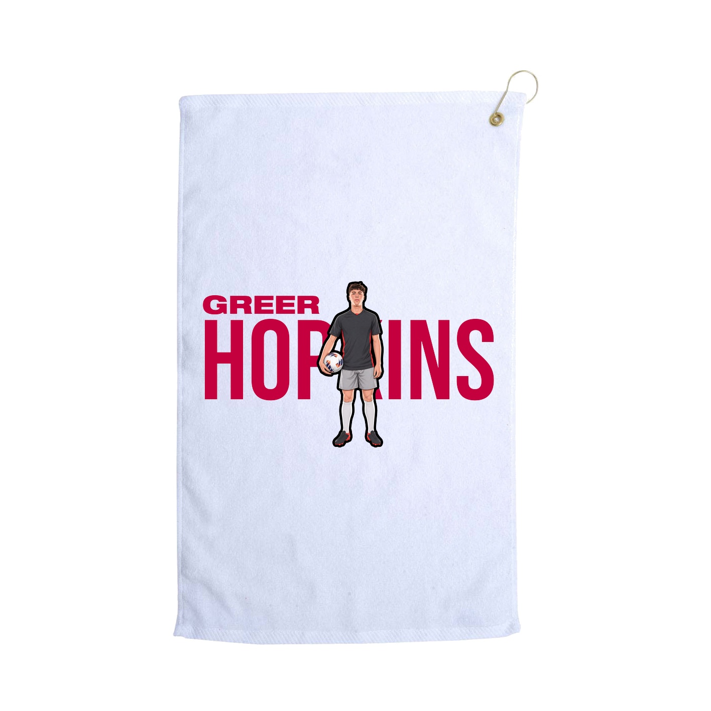 Golf Towel — Player Name in White