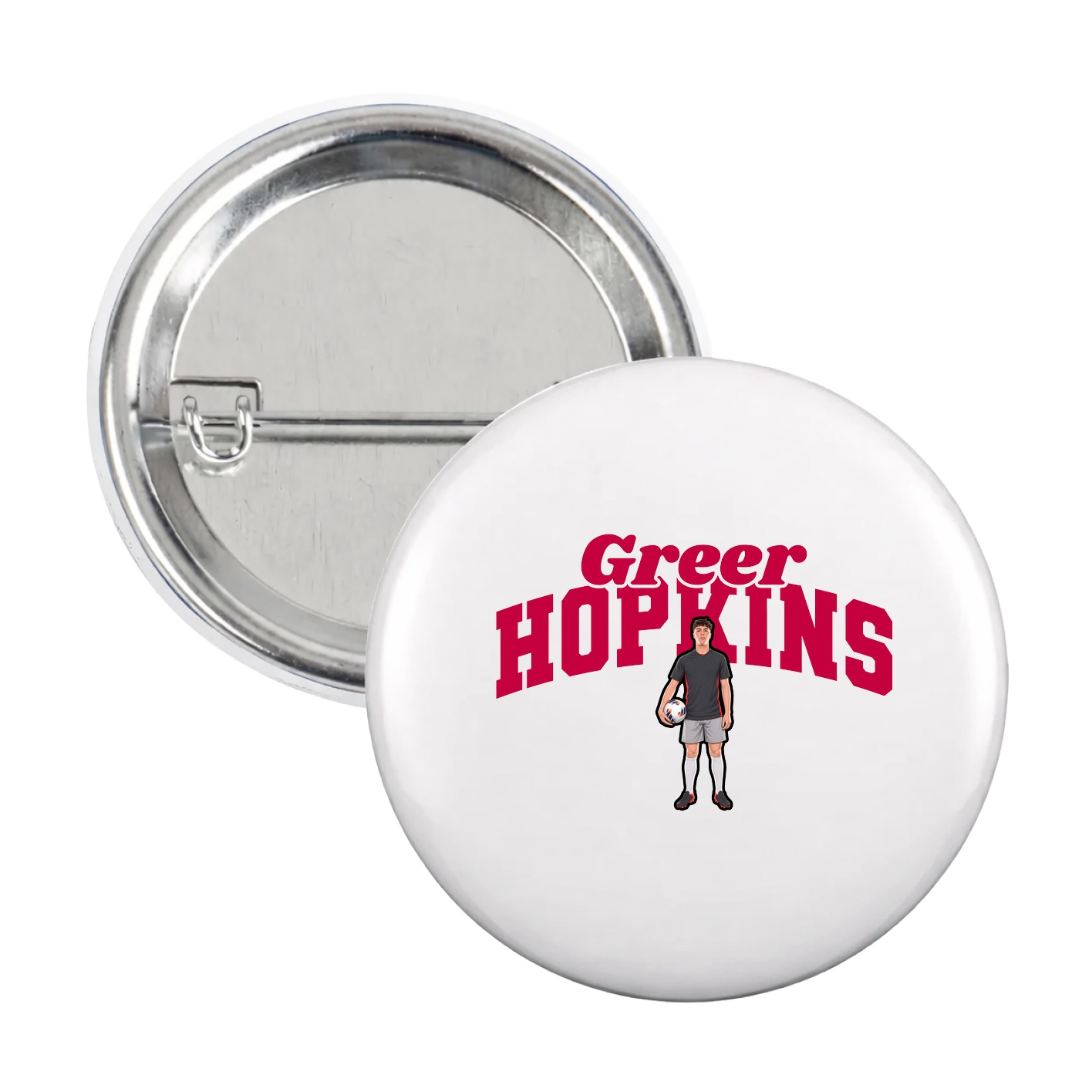 Game Day Button — Signature Arch in White