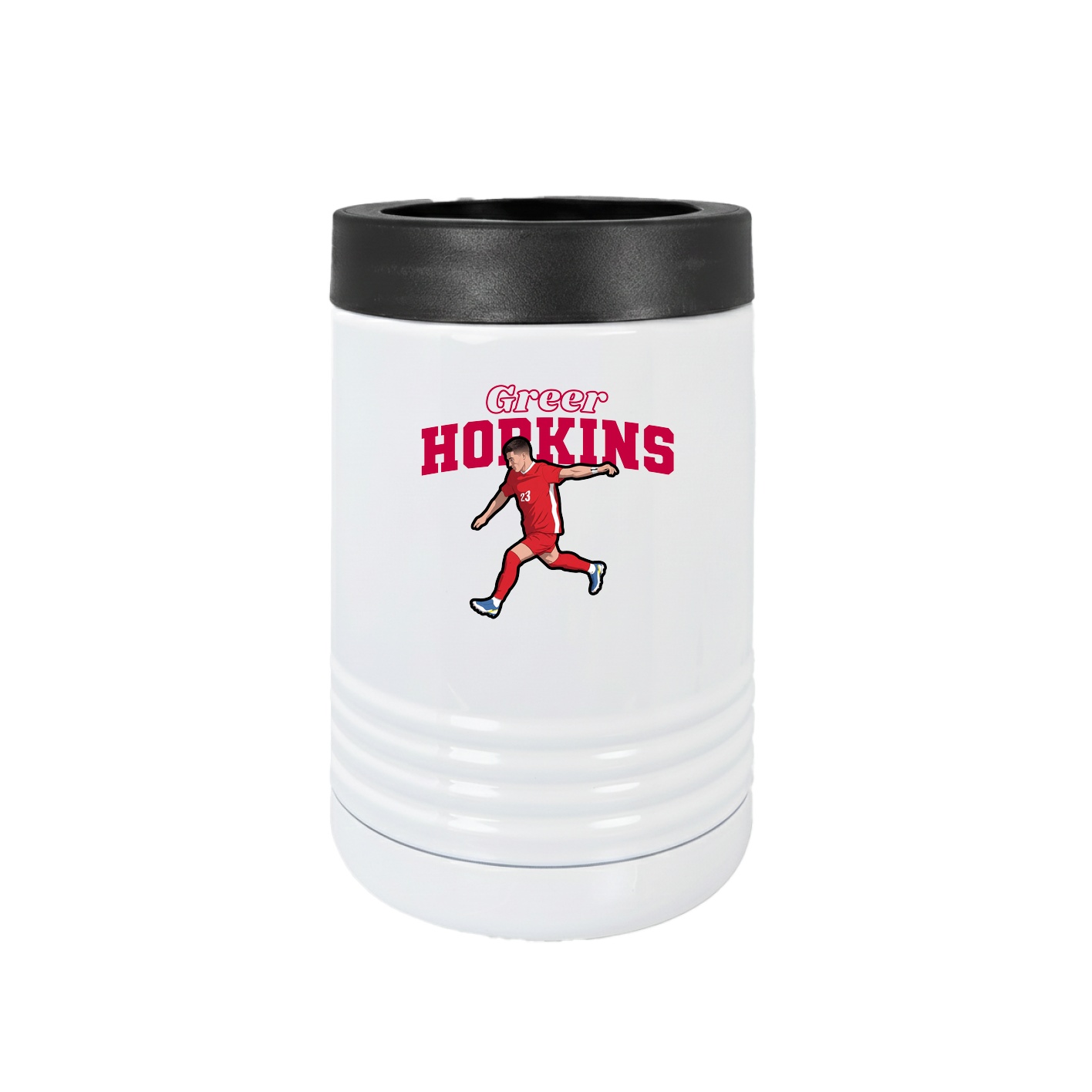 Beverage Holder — Name Arch in White