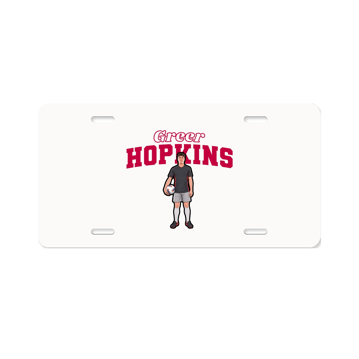License Plate — Name Arch in Classic