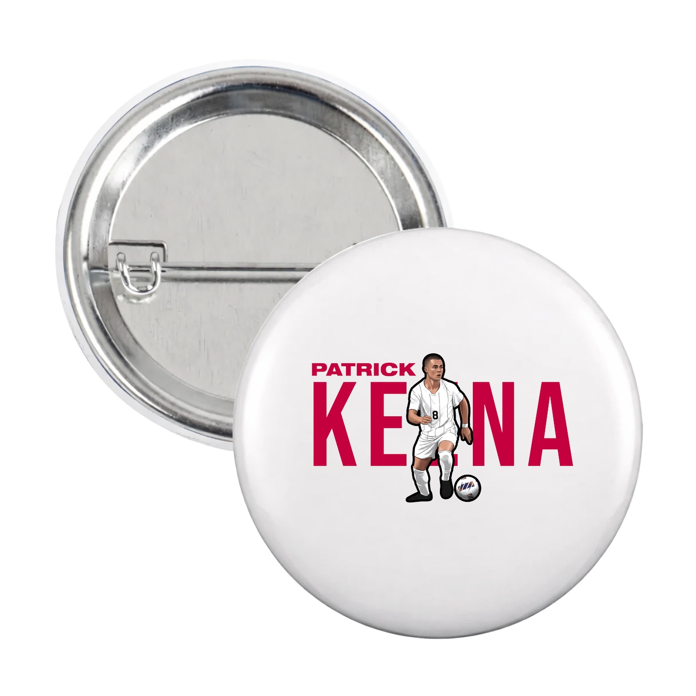 Game Day Button — Player Name in White