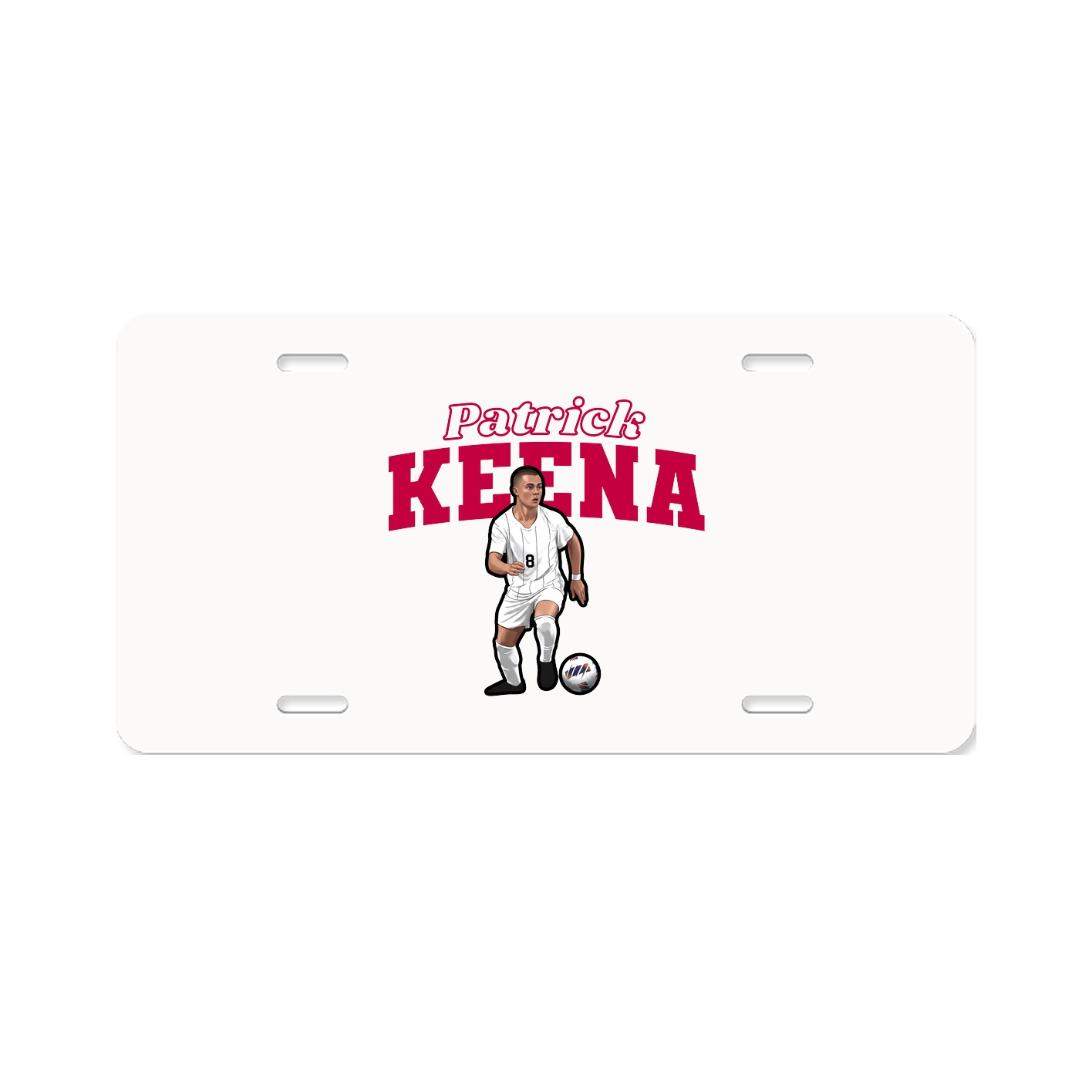 License Plate — Name Arch in Classic