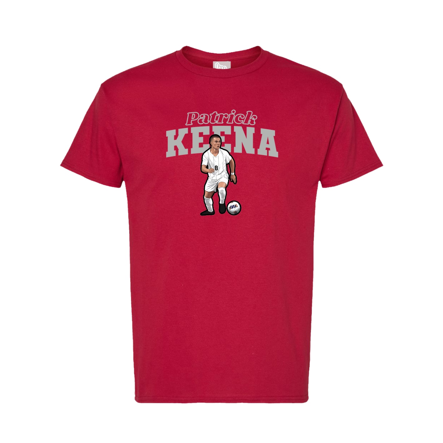 Tee — Name Arch in Crimson